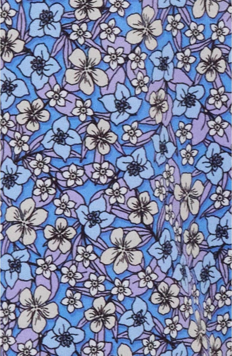 Lords of Harlech Floral Field Mens Knit Polo, Alternate, color, Floral Field Blue