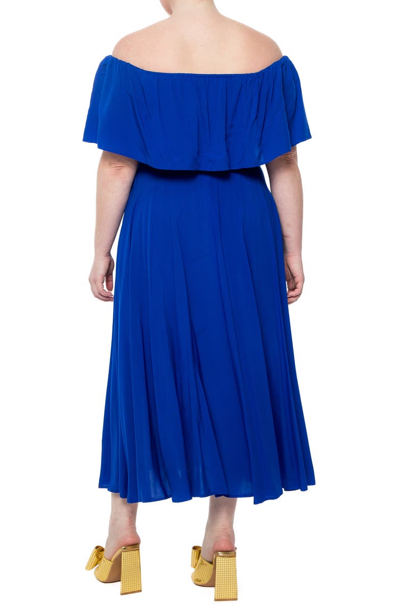 MEGHAN LA Morning Glory Off the Shoulder Maxi Dress, Alternate, color, 