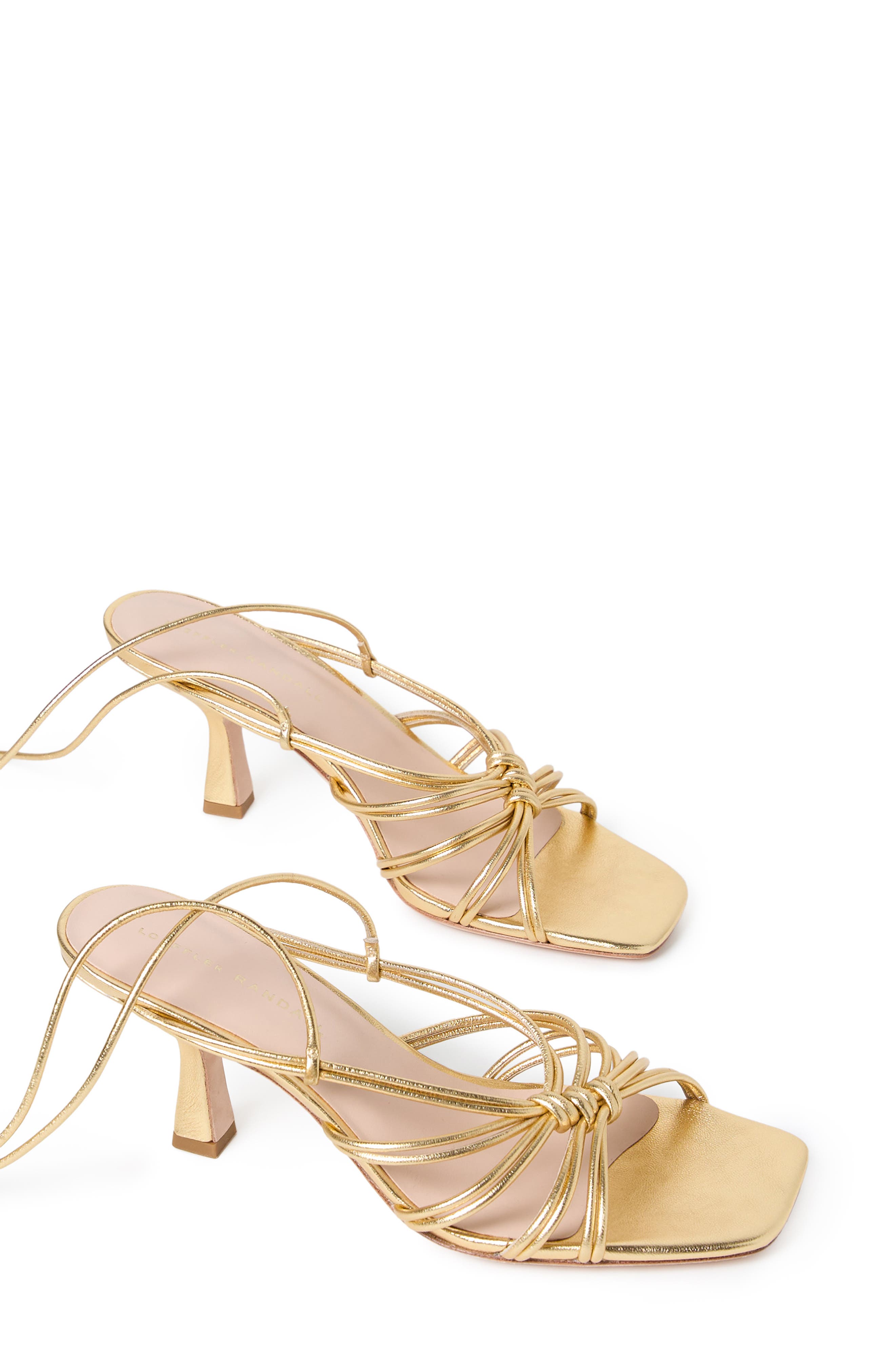 Loeffler Randall <p>Vivienne Lace Up Sandal (Women) </p>, Alternate, color, Gold