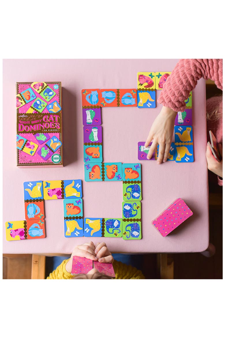 Giant Shiny Cat Dominoes, Alternate, color, MULTI
