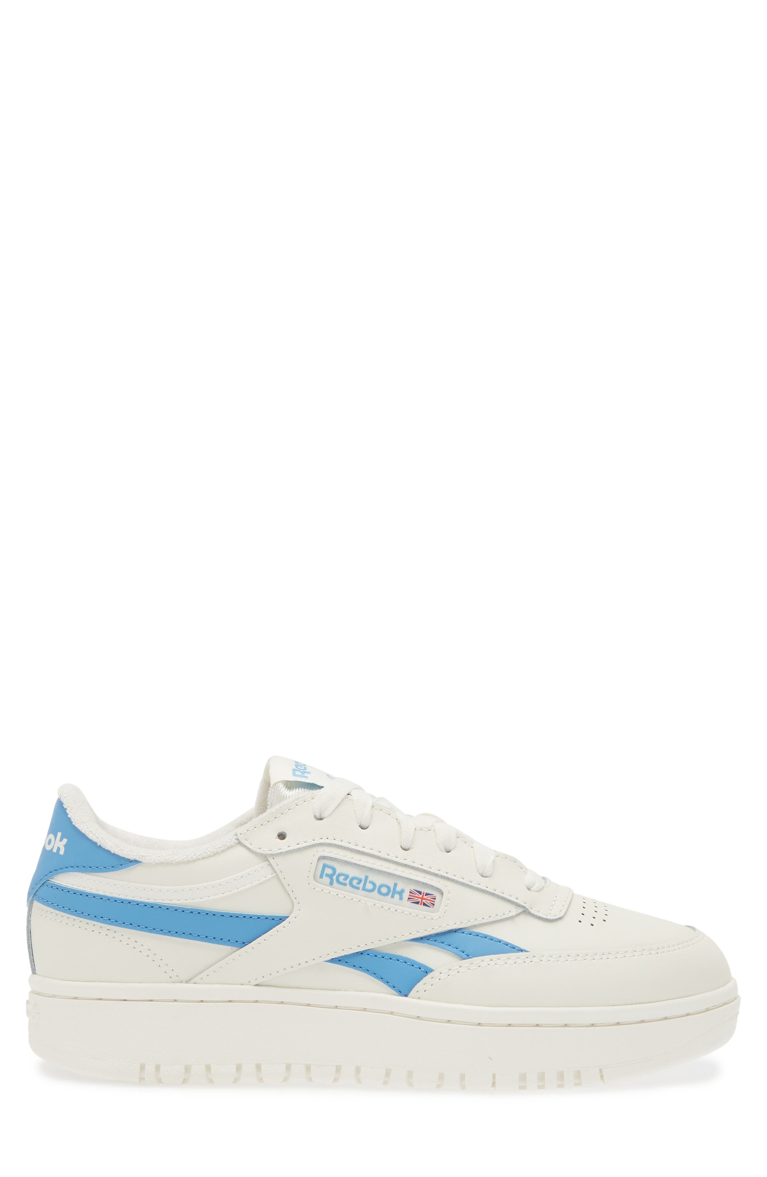 Reebok Club C Double Platform Sneaker, Alternate, color, Chalk Chalk Blue