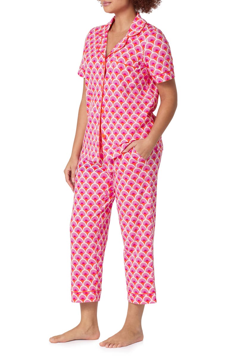 BedHead Pajamas Print Crop Pajamas, Alternate, color, 