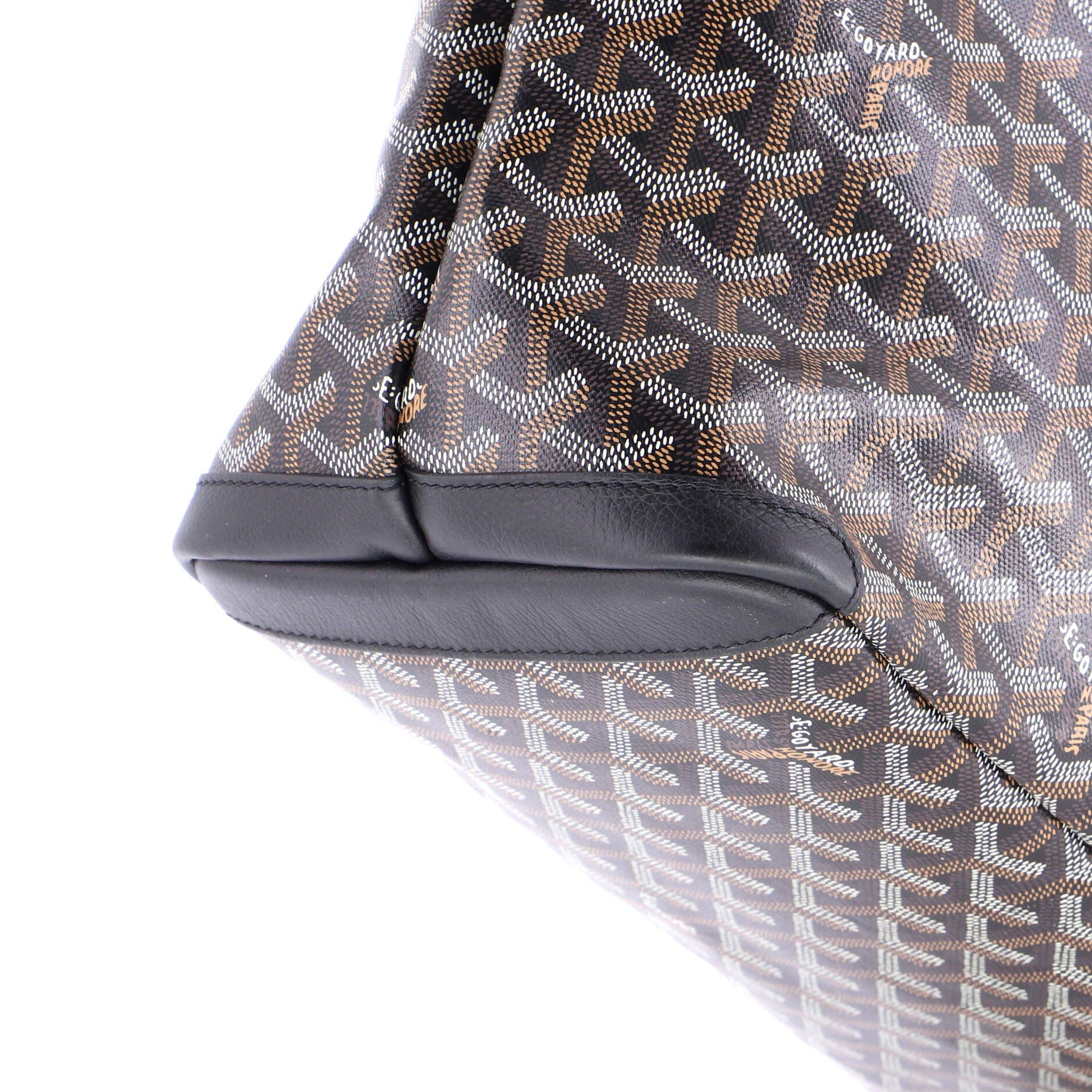 Pre-Owned Goyard Artois Tote Coated Canvas GM, Alternate, color, Black