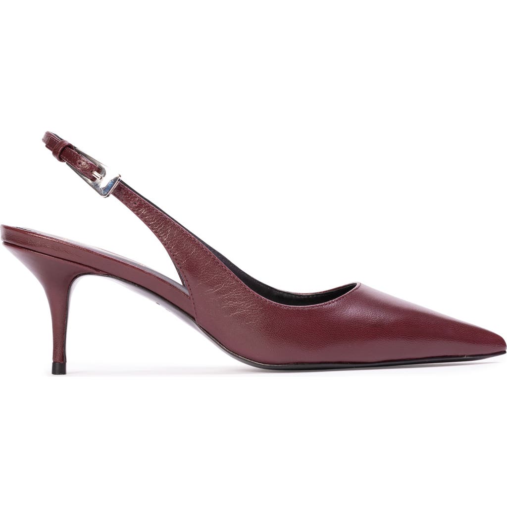 Black Suede Studio Branca 65 Slingback Pump