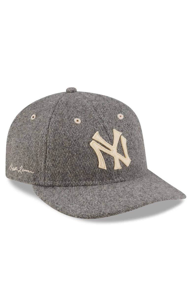 New Era Men's New Era  Gray New York Yankees Ralph Lauren X MLB Retro Crown 9FIFTY Snapback Hat, Alternate, color, 