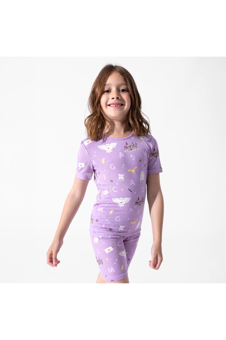 Hedwig's Magical Mail Kids 2-Piece Short Sleeve & Shorts Pajama Set, Alternate, color, Hedwig's Magical Mail