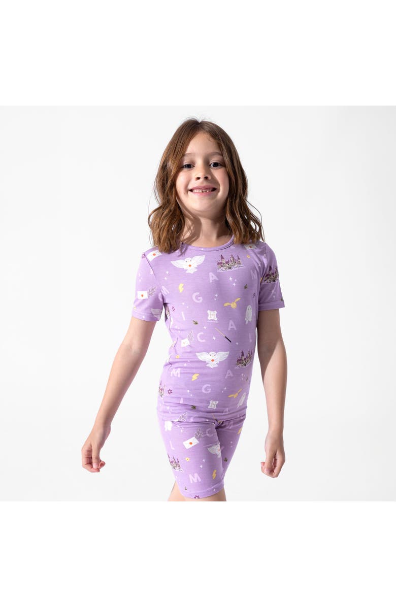 Bellabu Bear Hedwig's Magical Mail Kids 2-Piece Short Sleeve & Shorts Pajama Set, Alternate, color, Hedwig's Magical Mail