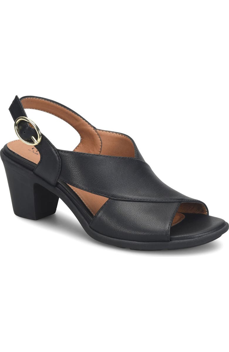 EUROSOFT Kylie Slingback Sandal, Main, color, Black