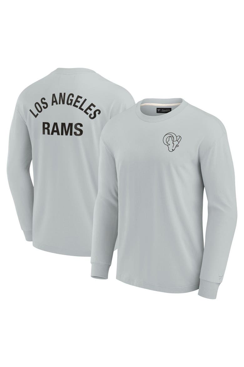 Unisex Fanatics Signature Gray Los Angeles Rams Elements Super Soft Long Sleeve T-Shirt, Main, color, Gray