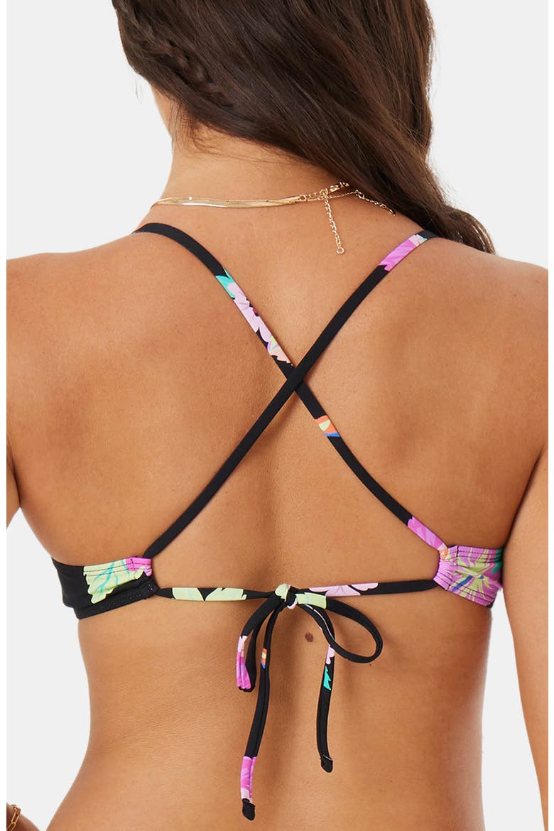 Wanderlust Athletic Triangle Bikini Top, Alternate, color, BLACK MULTI