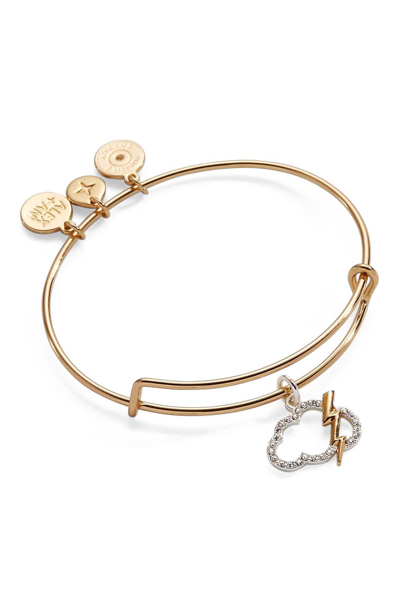 Alex and Ani Pave Storm Cloud Bangle Bracelets, Main, color, 
