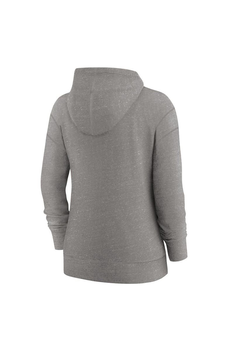 Nike Women's Nike Heather Charcoal Kansas City Chiefs Gym Vintage Full-Zip Hoodie, Alternate, color, 