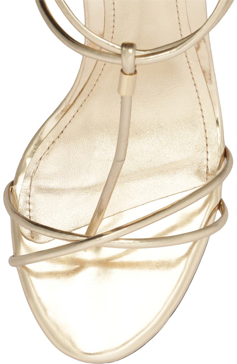 Schutz Jules Ankle Strap Sandal, Alternate, color, Platina