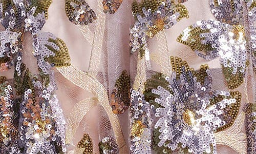 DRESS THE POPULATION DRESS THE POPULATION SIERRA SEQUIN EMBELLISHED EVENING DRESS