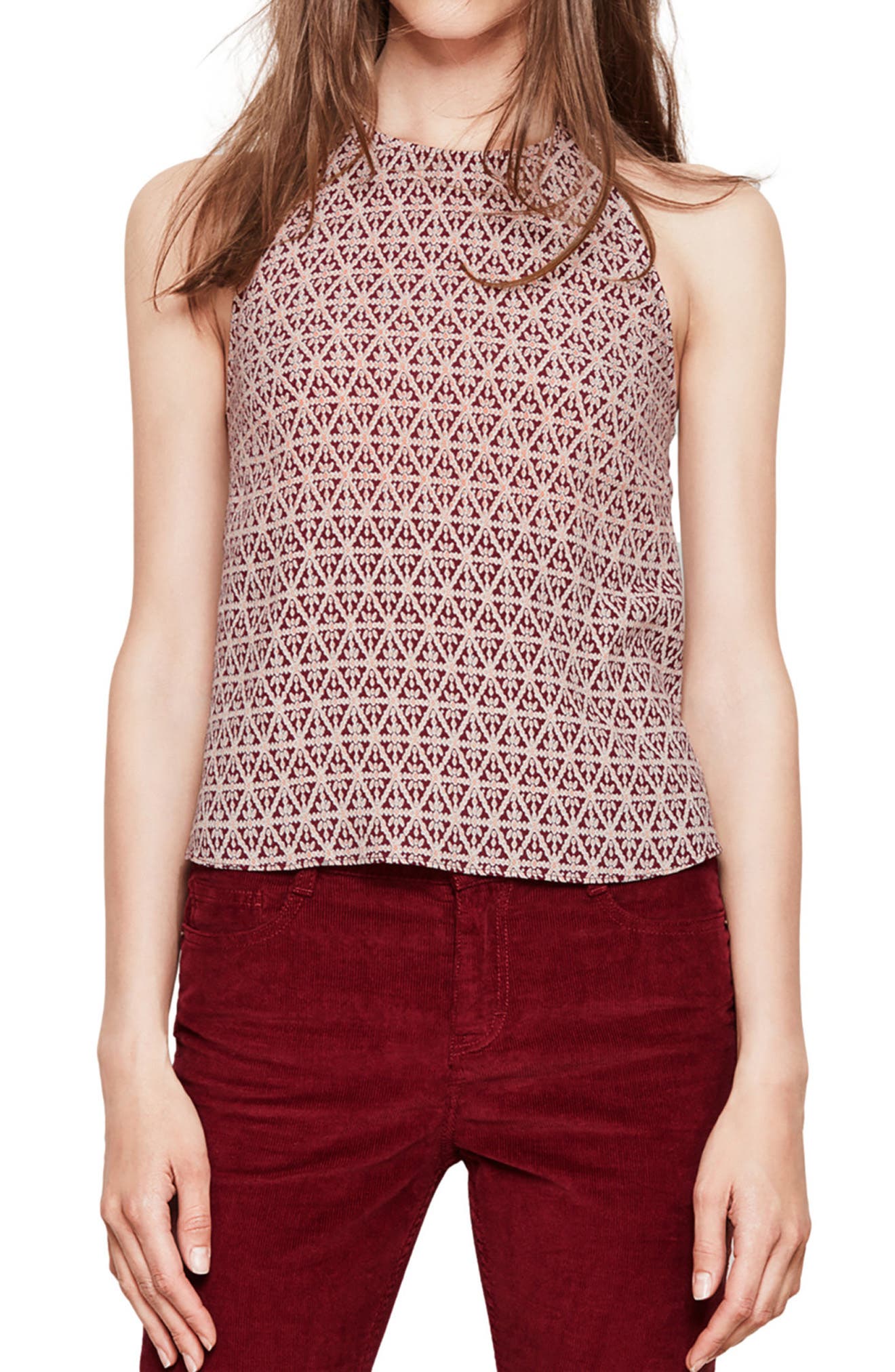 maje Fluid Print Shell