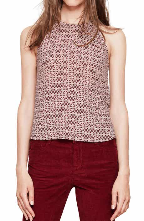 maje Fluid Print Shell