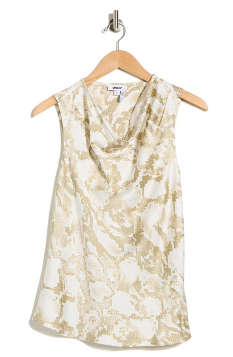 Cowl Neck Satin Tank