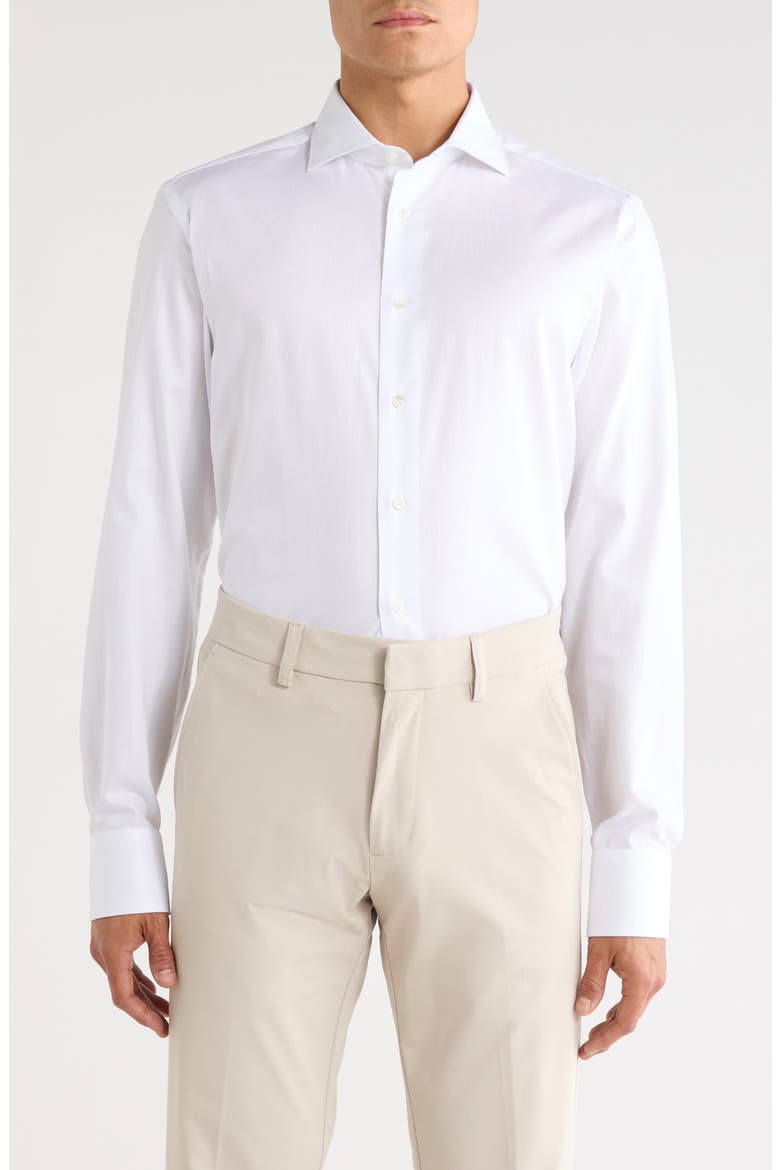 Cotton Dress Shirt, Main, color, WHITE