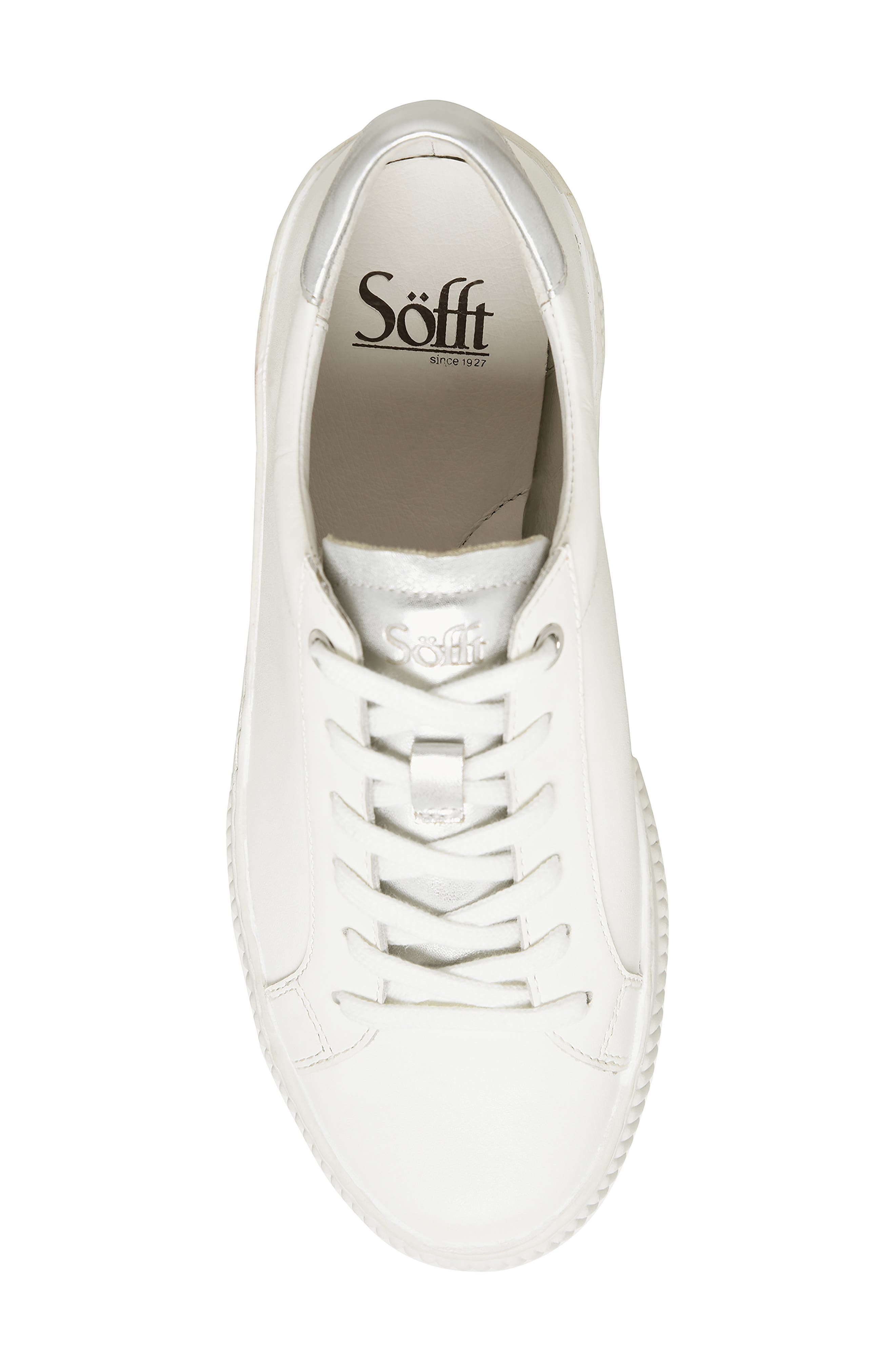 Söfft Fianna Sneaker, Alternate, color, White/ Silver