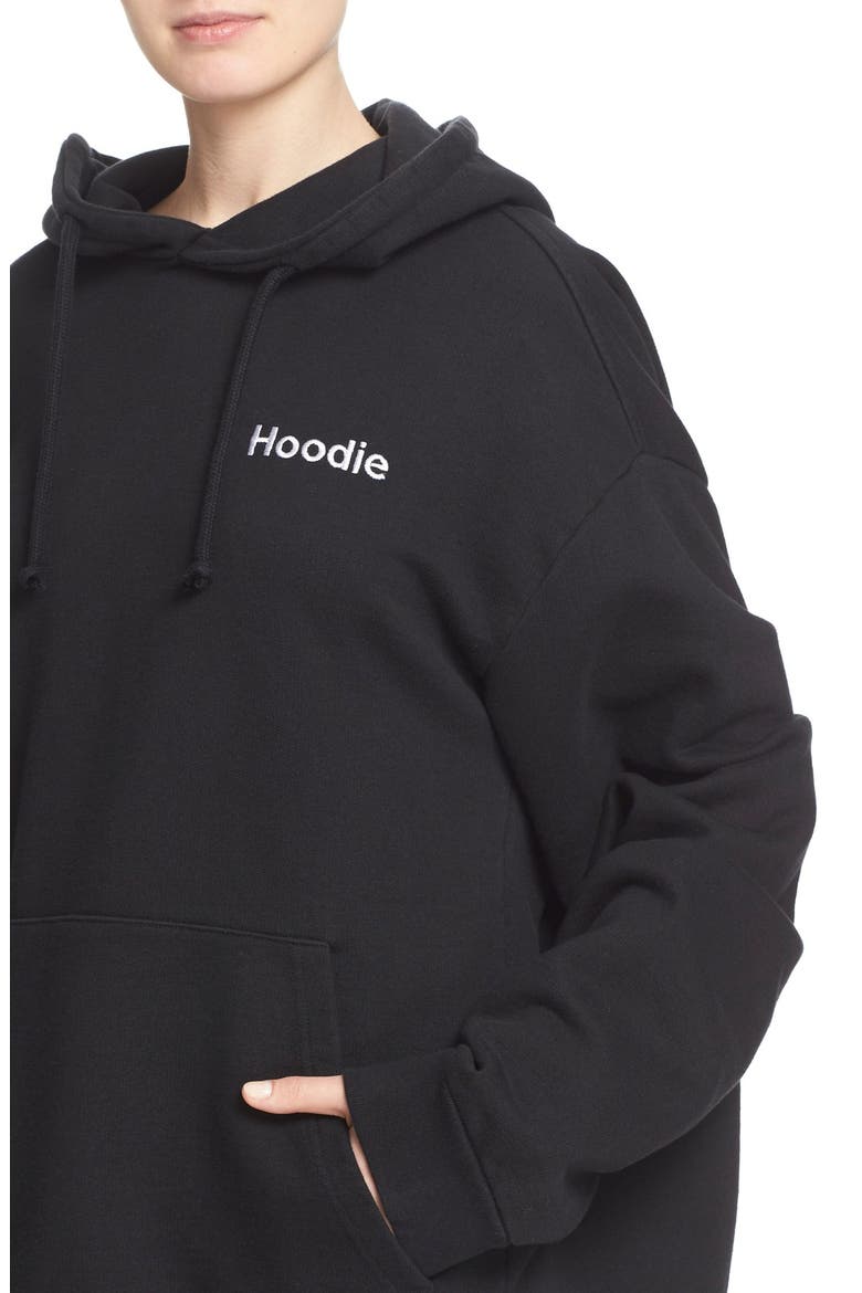 Oversize Hoodie, Alternate, color, BLACK