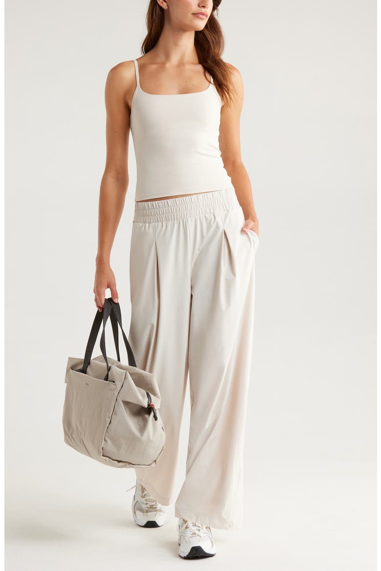 Atlas Wide Leg Pants, Alternate, color, MOONBEAM