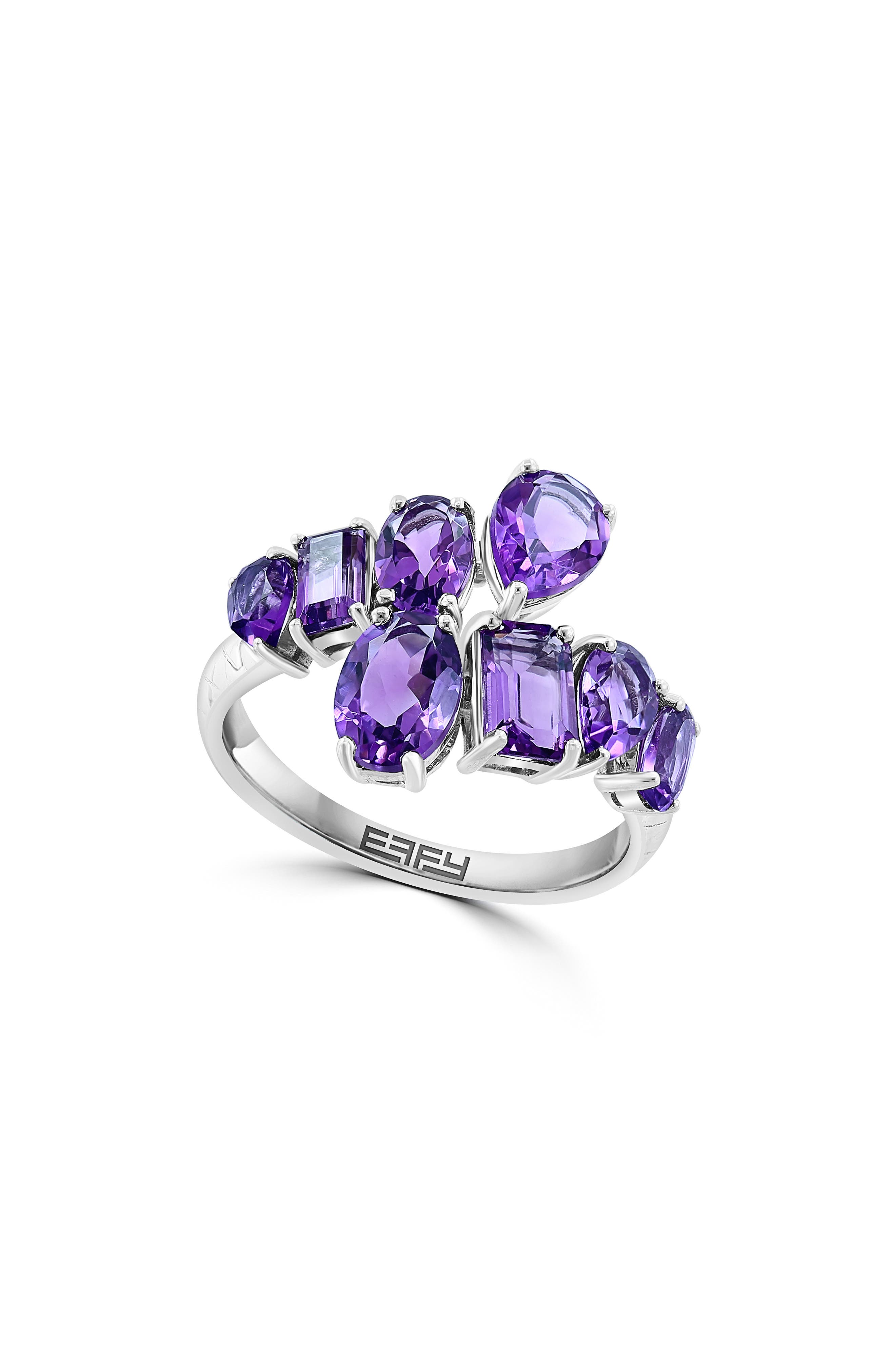EFFY Sterling Silver Amethyst Bypass Ring