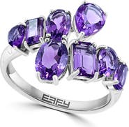 EFFY Sterling Silver Amethyst Bypass Ring