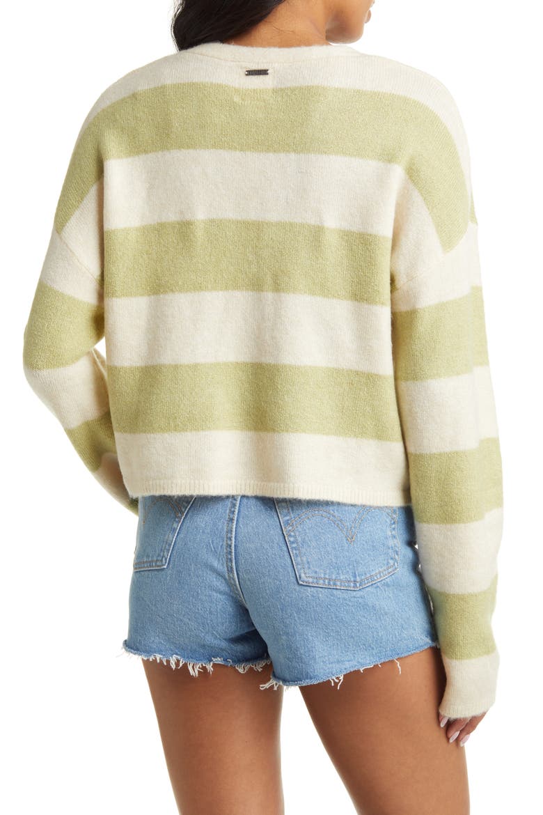 Summer Luvin' Stripe Cardigan, Alternate, color, AGAVE