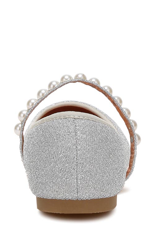 London Rag Corphee Mary Jane Flat In Silver