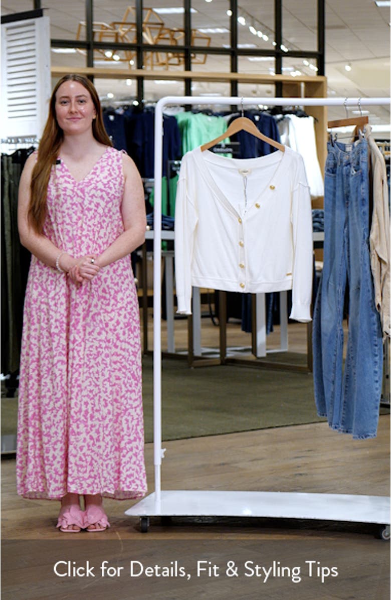 Nopal Off the Shoulder Crop Cardigan, sales video thumbnail