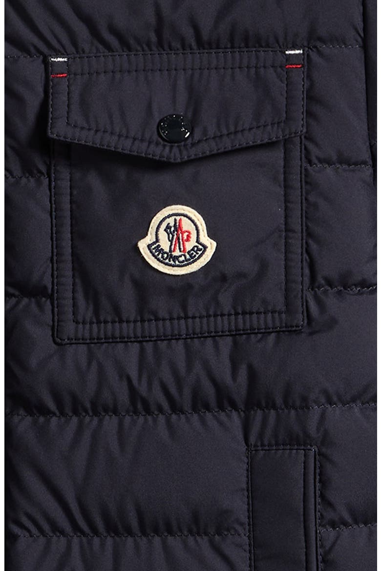 Kids' Quillon Hooded Down Puffer Jacket, Alternate, color, NAVY