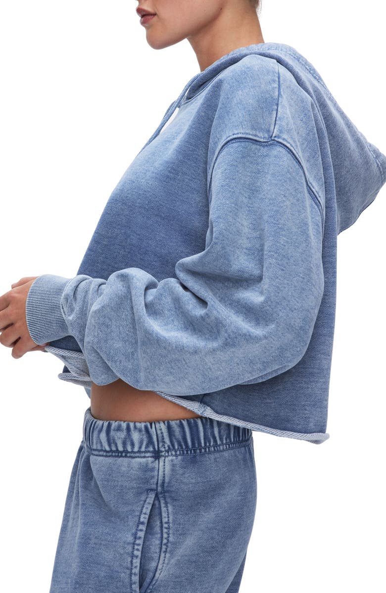 Good American Jeanius Oversize Terry Hoodie, Alternate, color, 