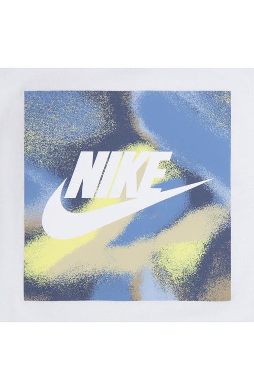 Nike Club Express Graphic T-shirt & Shorts Set In Parachute Beige
