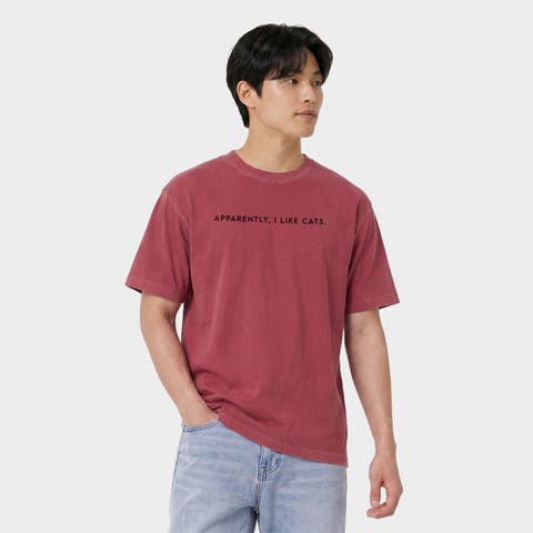 Apparently I Like Cats Garment Dyed T-Shirt