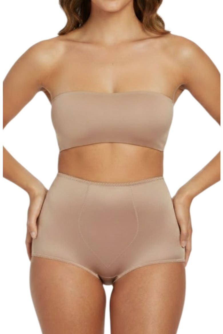 Padded Panty Brief With Removable Pads, Alternate, color, Mocha