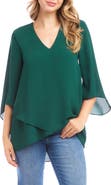 Karen Kane Asymmetrical Crepe Top