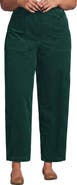 Lands' End Corduroy High Rise Pull On Utility Barrel Leg Pants