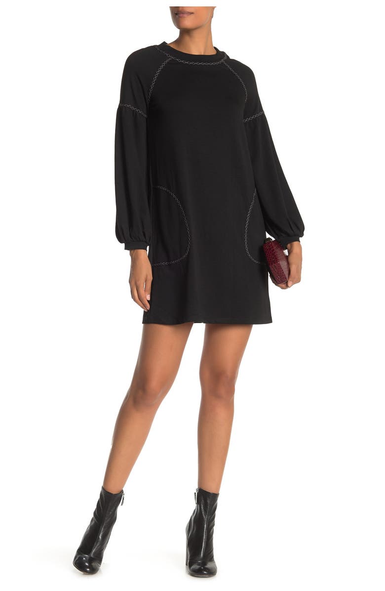 MAX STUDIO PUFFY SLV DRESS, Main, color, 