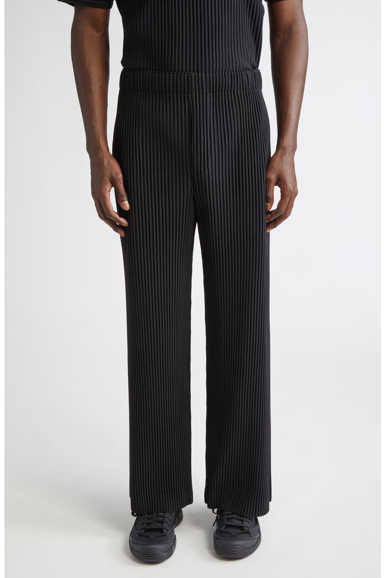 Monthly Colors October Pleated Pants, Main, color, BLACK