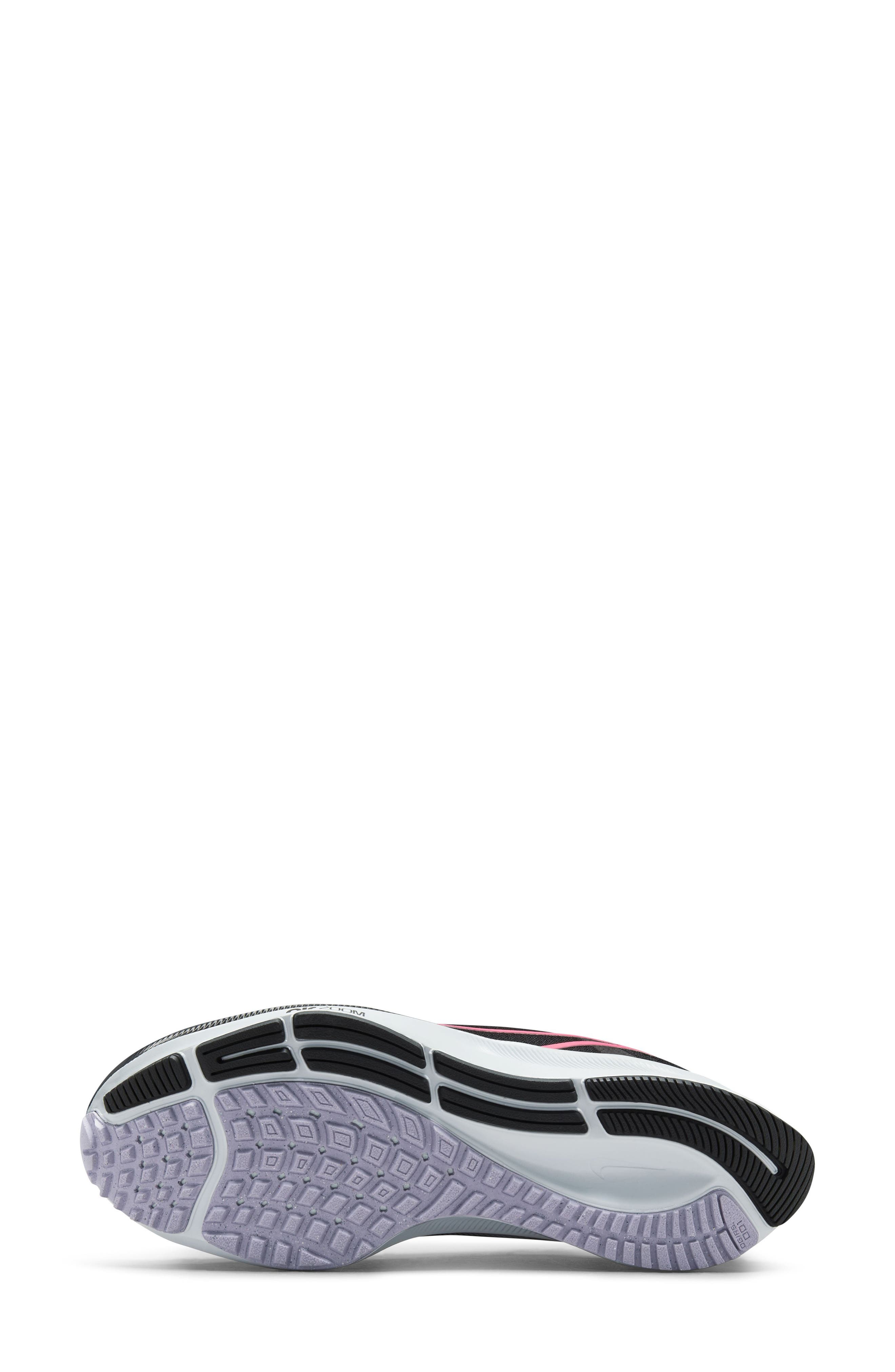 Air Zoom Pegasus 38 Running Shoe, Alternate, color, BLACK/ HYPER PINK/ LILAC/ PURE