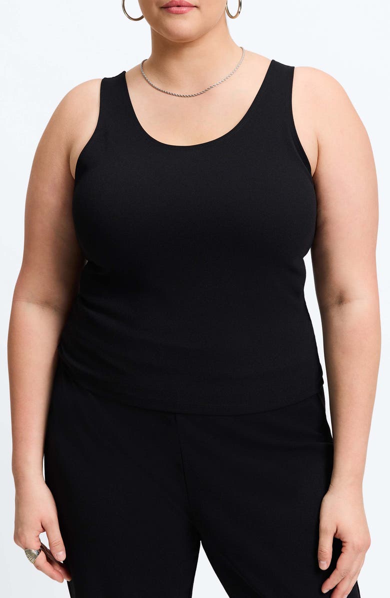 Foxcroft Georgia Crepe Knit Tank, Main, color, 