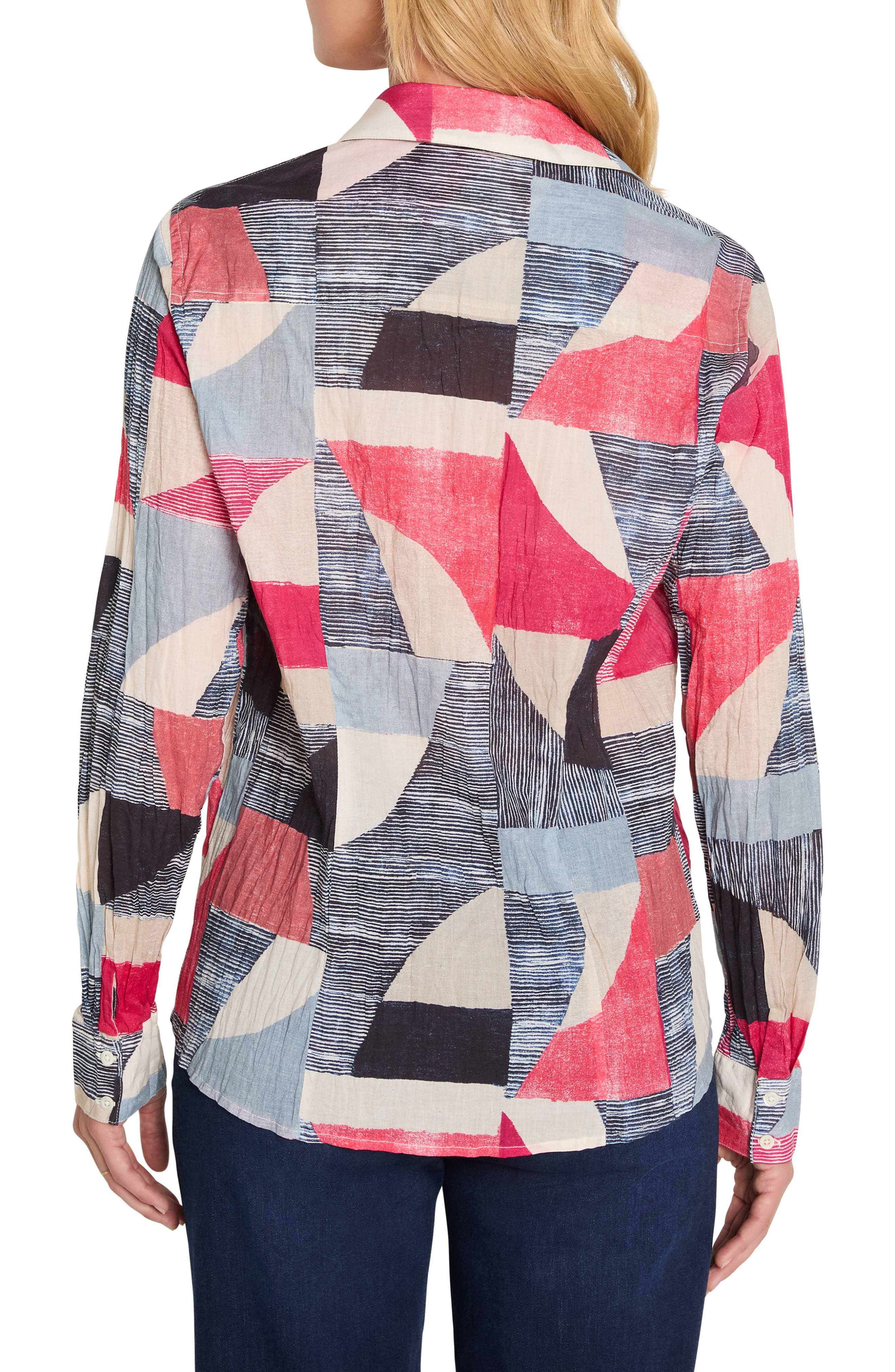 Set Sail Crinkle Cotton Button-Up Shirt - image 2