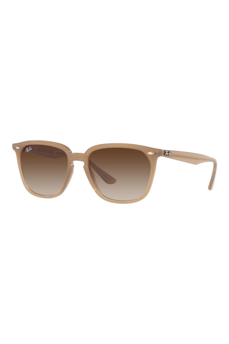 55mm Gradient Square Sunglasses, Alternate, color, TURTLEDOVE/ GRADIENT BROWN
