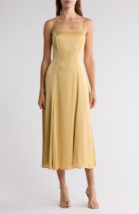 Cami Crushed Satin Dress