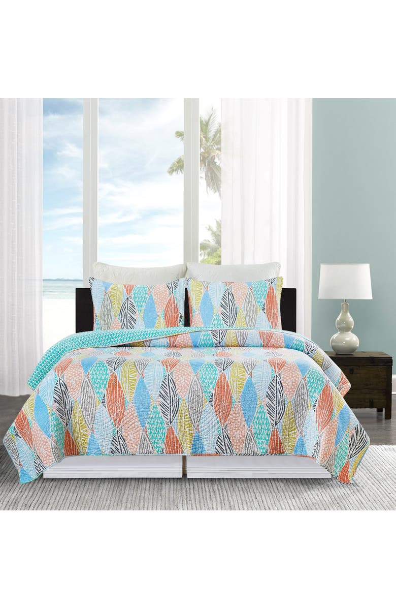 C&F Home Surfside Sound Bedding Quilt Set, Alternate, color, Blue