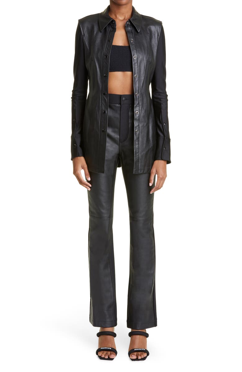 Alexander Wang Logo Jacquard Square Neck Bikini Top, Alternate, color,