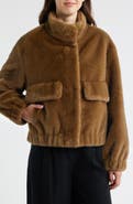 Sam Edelman Faux Fur Bomber Jacket