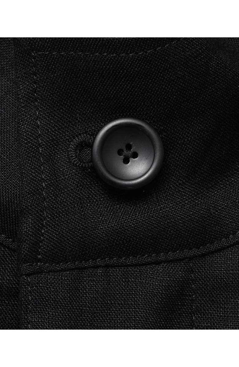 MANGO Linen Jacket with Stand Collar, Alternate, color, 