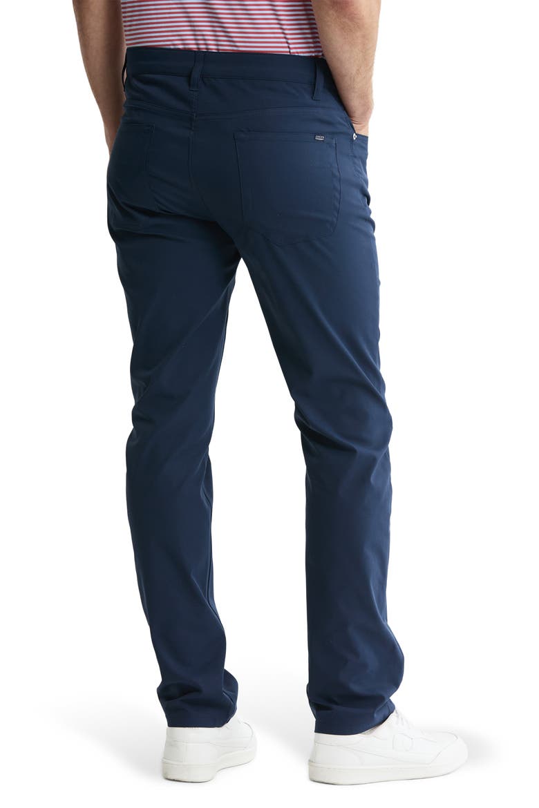 Straight Leg Stretch 5-Pocket Pants, Alternate, color, NAVY