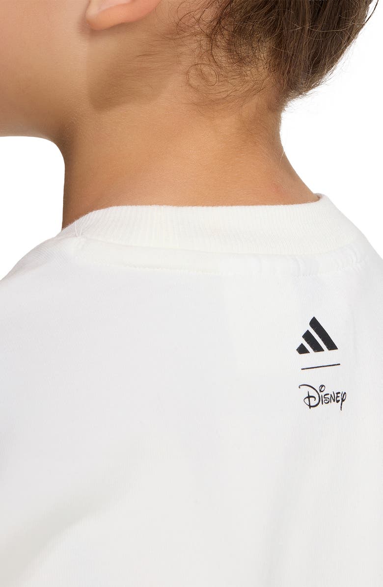 adidas Originals x Disney Kids' Mickey Mouse Graphic T-Shirt, Alternate, color, Off White/ Black